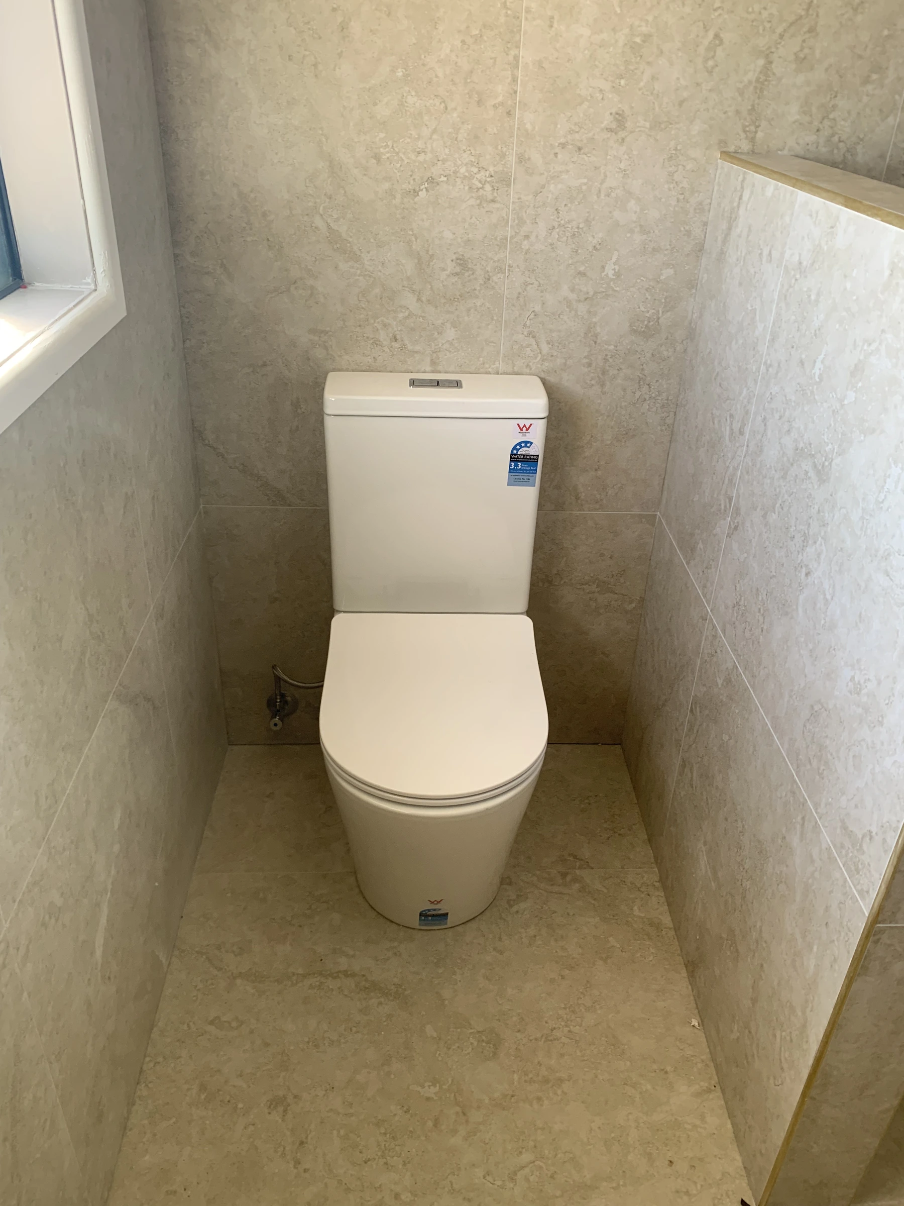 Toilet installation marble tiles Gold Coast
