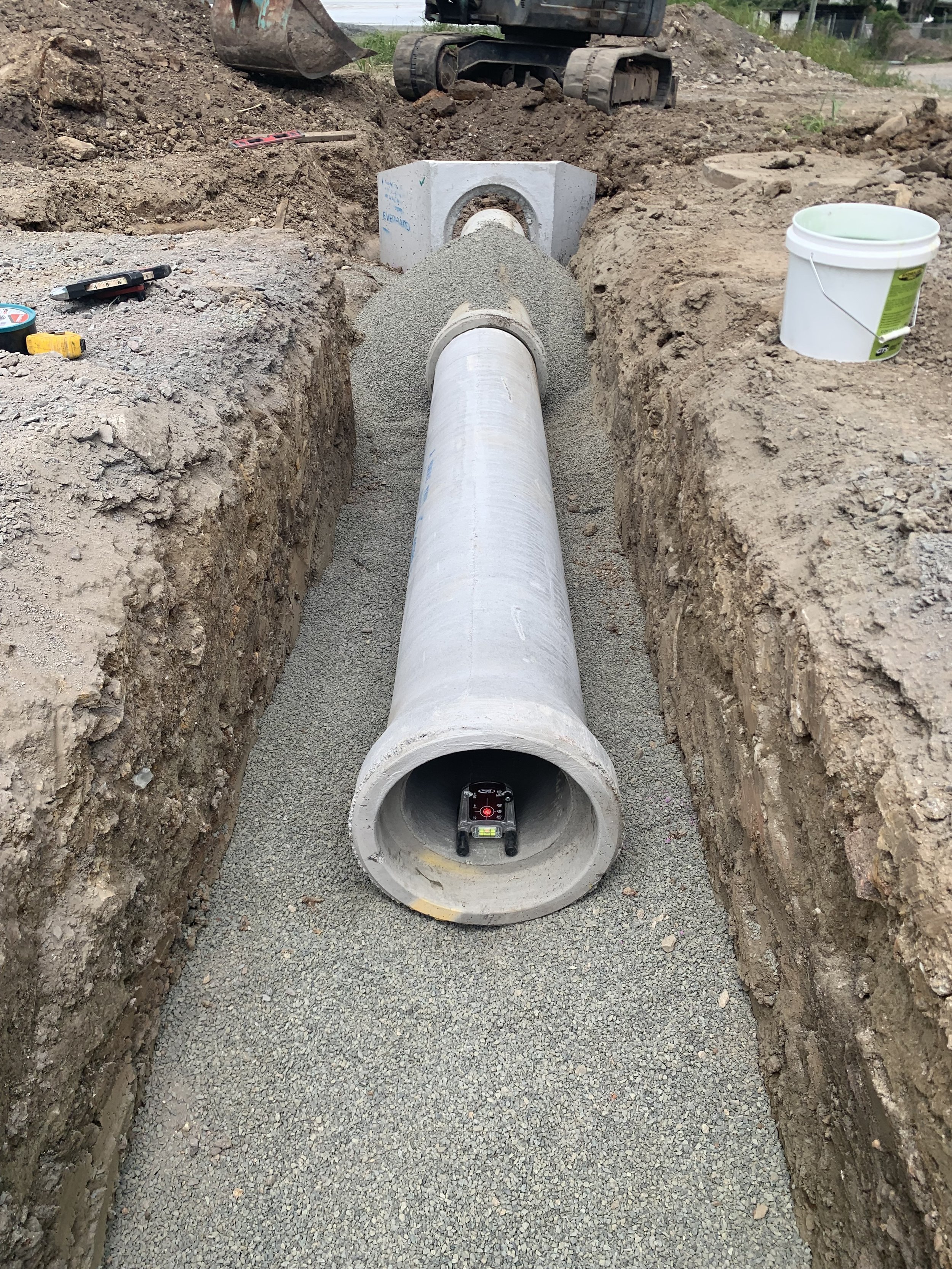 Civil pipe laying and stormwater installation Gold Coast